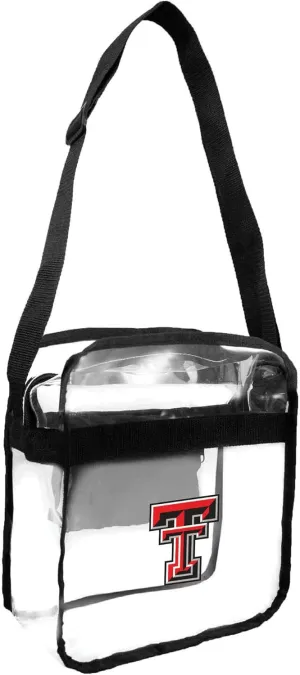 Littlearth Texas Tech Red Raiders NCAA Clear Carryall Crossbody Bag