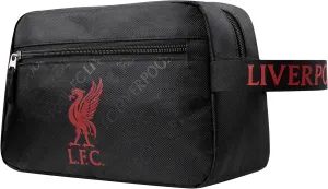 Liverpool F.C. Toiletry Bags for Men, Hanging Wash Bag with Zipped Pocket - Gifts for Him