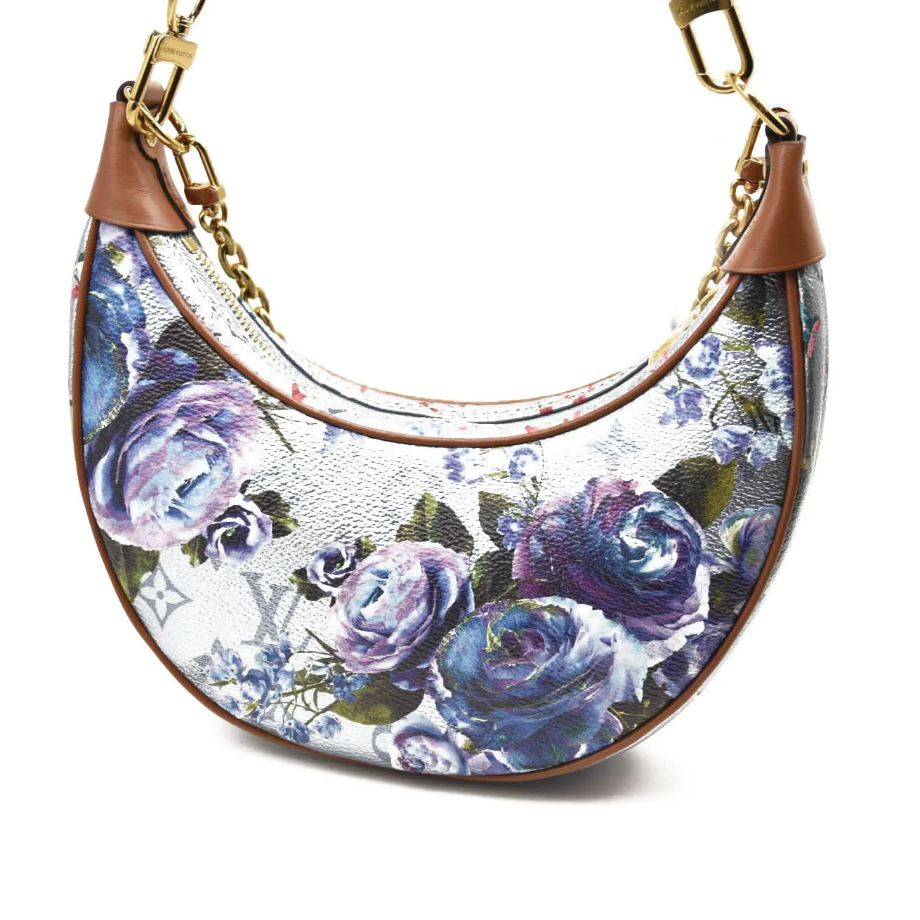 LOUIS VUITTON Metallic Monogram LV Garden Loop PM Blue