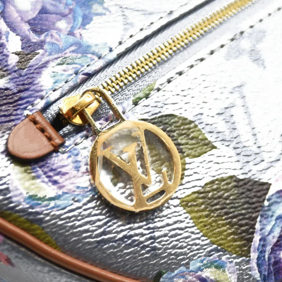 LOUIS VUITTON Metallic Monogram LV Garden Loop PM Blue
