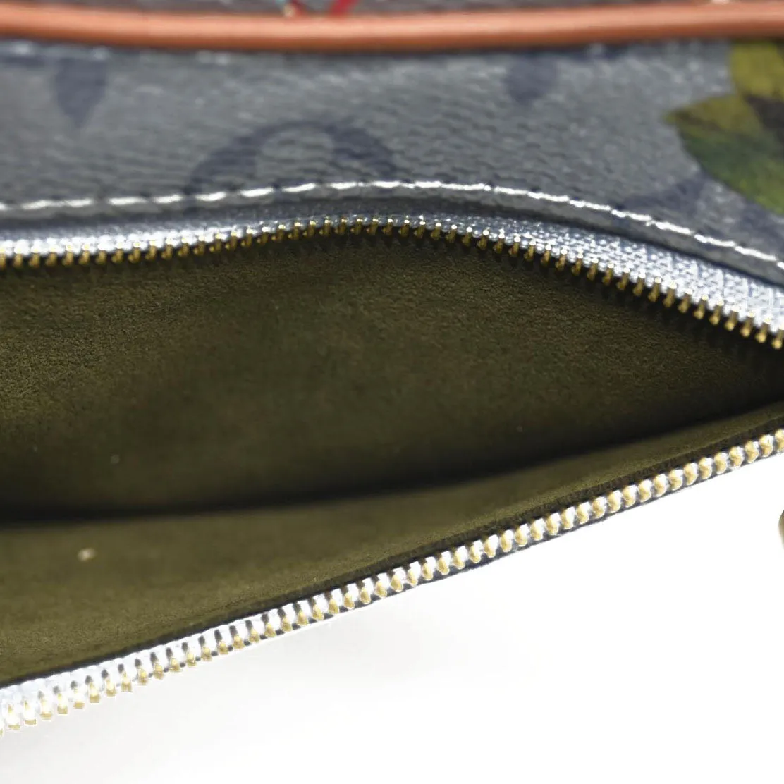 LOUIS VUITTON Metallic Monogram LV Garden Loop PM Blue