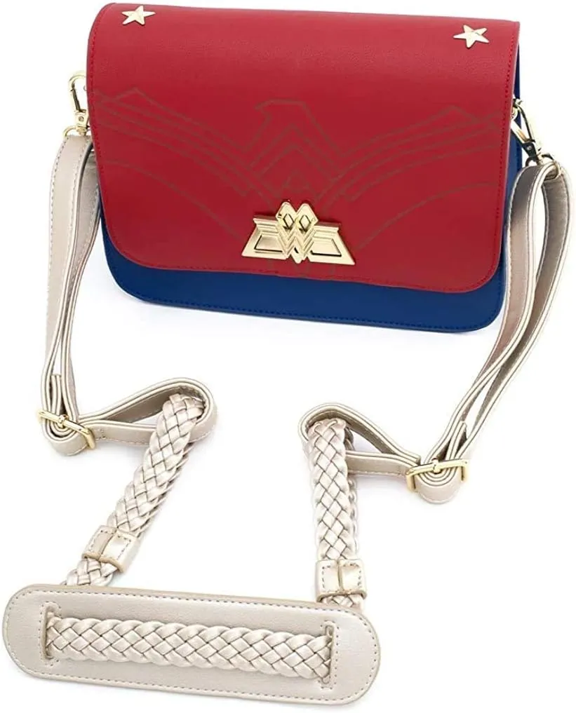 Loungefly x DC Comics Wonder Woman 1984 Lasso Strap Crossbody Bag