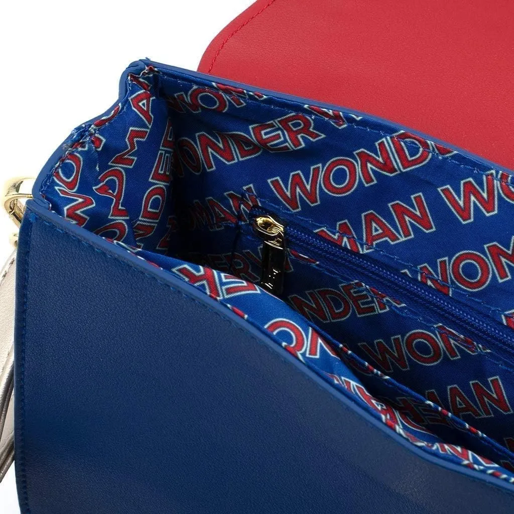 Loungefly x DC Comics Wonder Woman 1984 Lasso Strap Crossbody Bag
