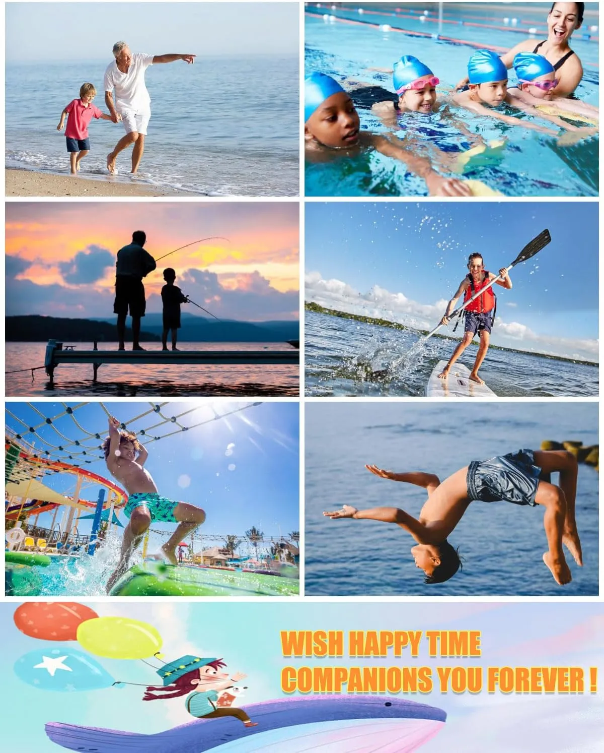 LUCOWEE Boys Swim Trunks Zipper Pockets Compression Liner Anti Chafe Swimsuit Bathing Beach Shorts Surf Quick Dry UPF 50 