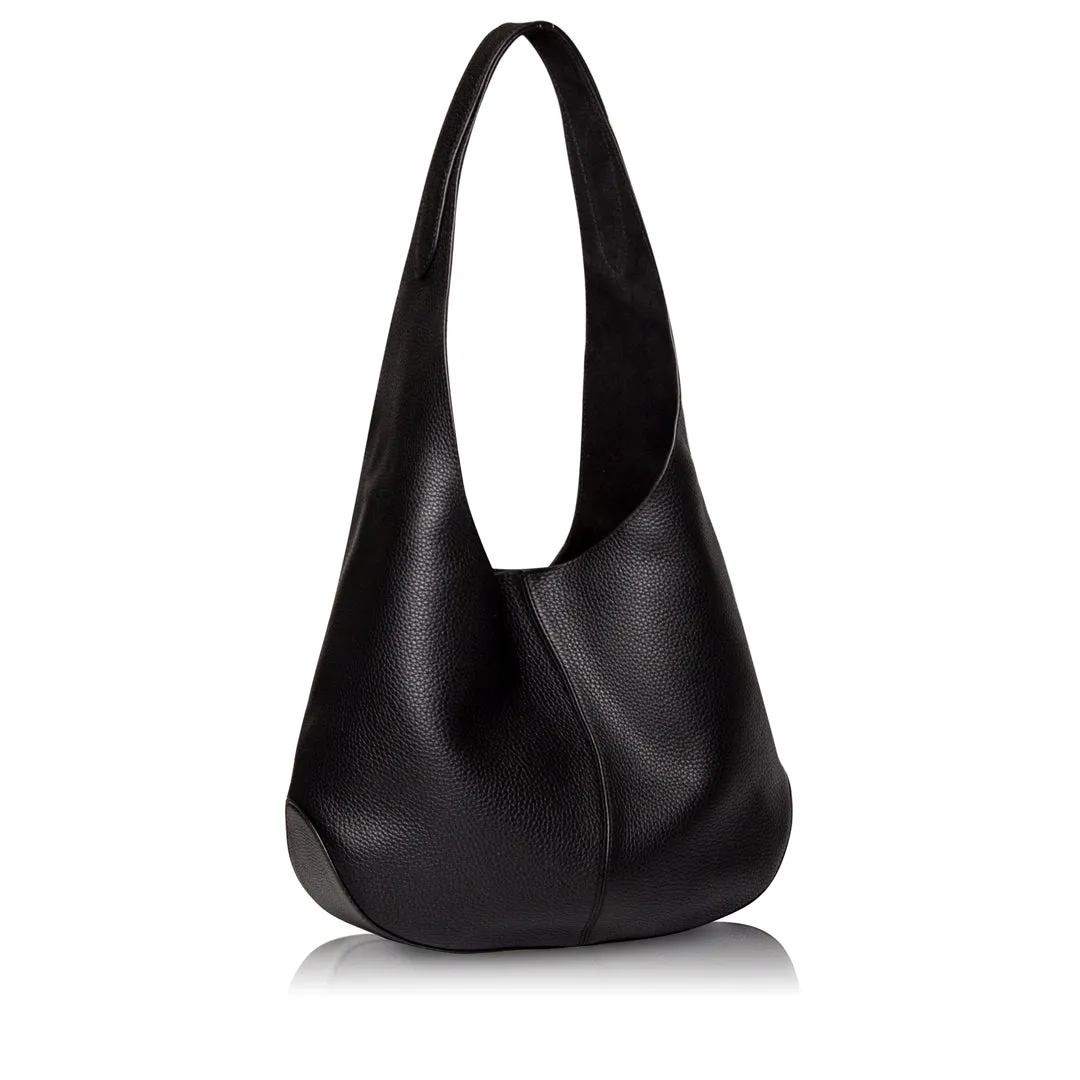 Luna Hobo Bag - Dark Black