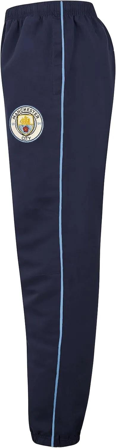 Manchester City FC Official Soccer Gift Boys Jacket & Pants Tracksuit Set