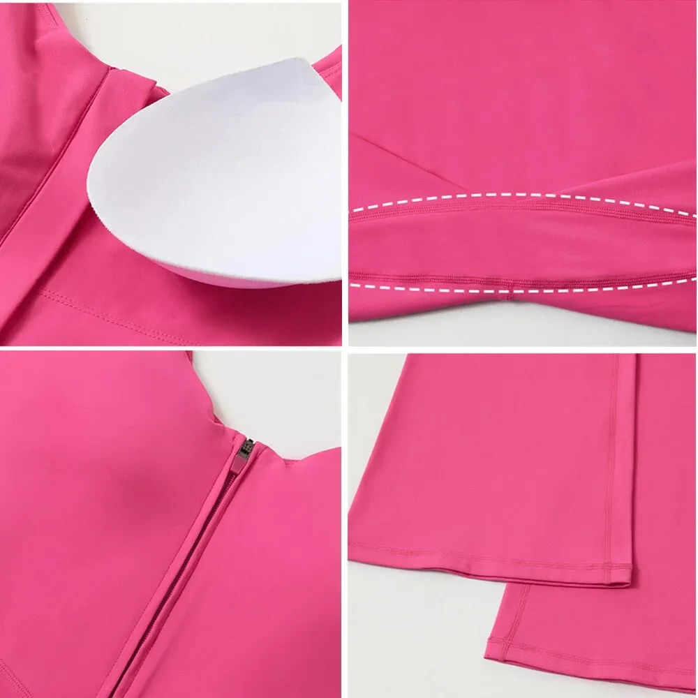 Maria Zip Flared Jumpsuit