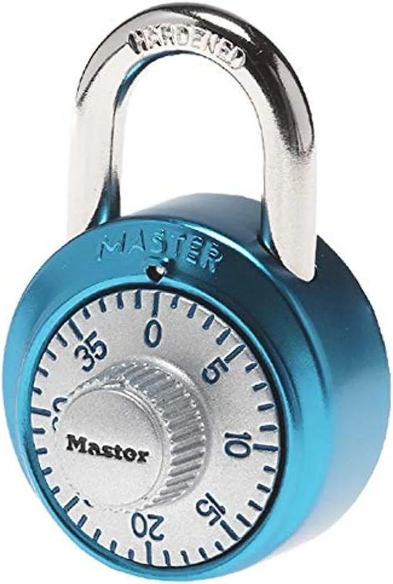 Master Lock Locker Lock Combo Padlocks (1504D, 1561DLTBLU)
