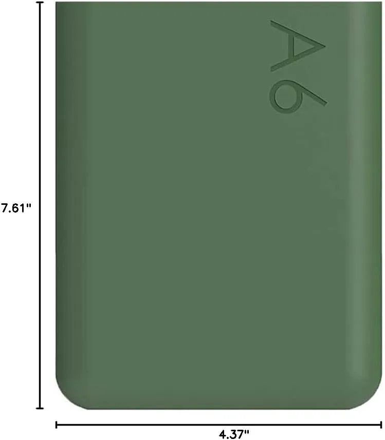 memobottle A6 (Moss Green) Bundle - 12oz (375ml) - Bottle, silicone sleeve & lid | Compact Water Bottle For Bags & Small Pockets | BPA Free Tritan | Modern, Minimalist | For Gym & Work