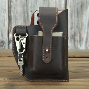 Men Waist Belt Pack Cigarette Case Phone Pouch
