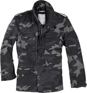 Men's US Field Jacket M65 Black Camo
