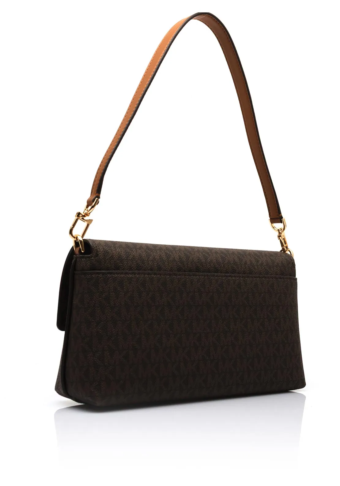 MICHAEL Michael Kors Addie Signature Logo Convertible Shoulder Bag, Brown & Acron