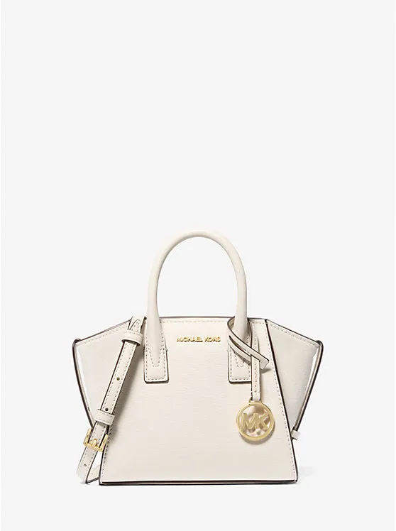 Micheal Kors Avril Extra-Small Leather and Suede Satchel Black