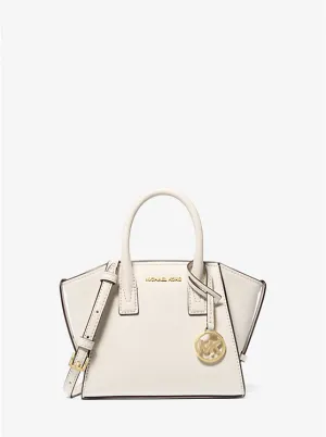 Micheal Kors Avril Extra-Small Leather and Suede Satchel Black