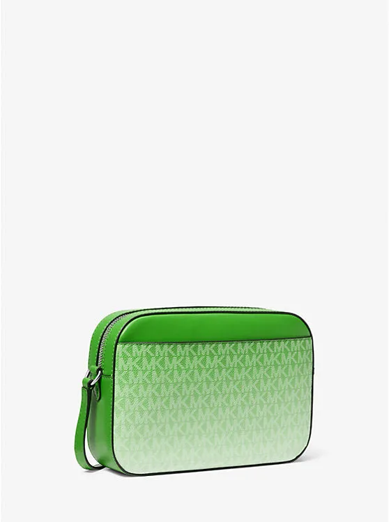 Micheal Kors Jet Set Large Ombre Signature Logo Crossbody Body Jungle