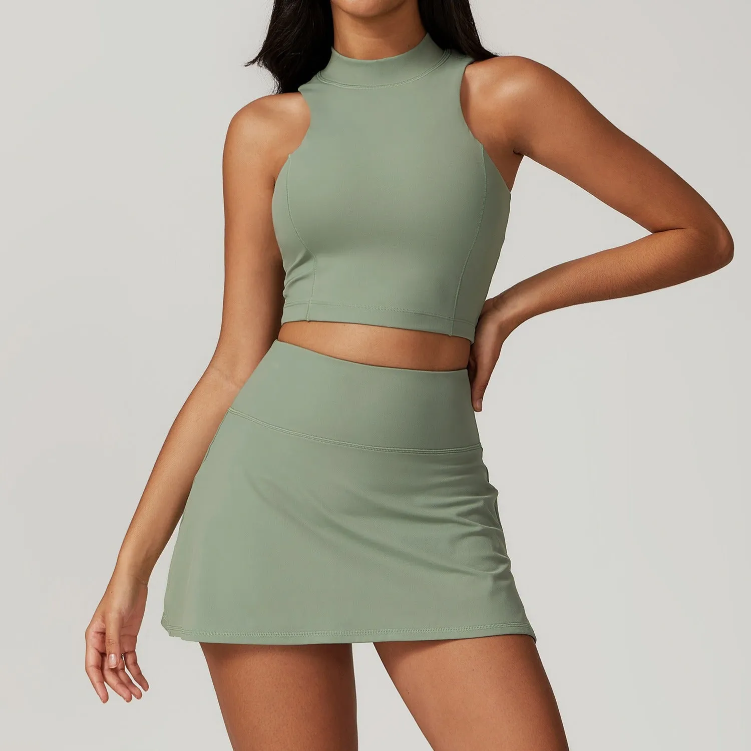 Mira Crop Top & Skort Set