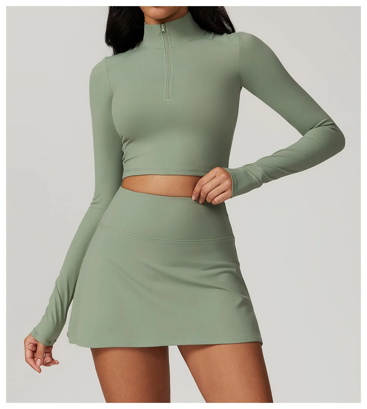 Mira Longsleeve Top & Skort Set