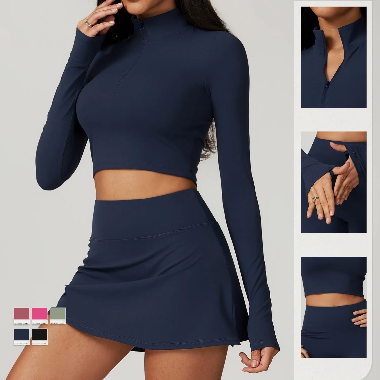 Mira Longsleeve Top & Skort Set