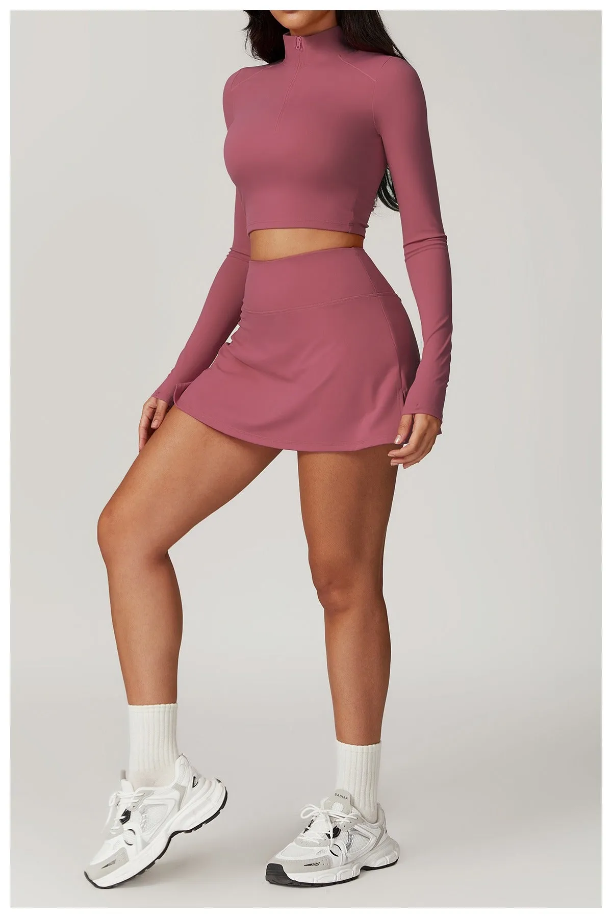 Mira Longsleeve Top & Skort Set