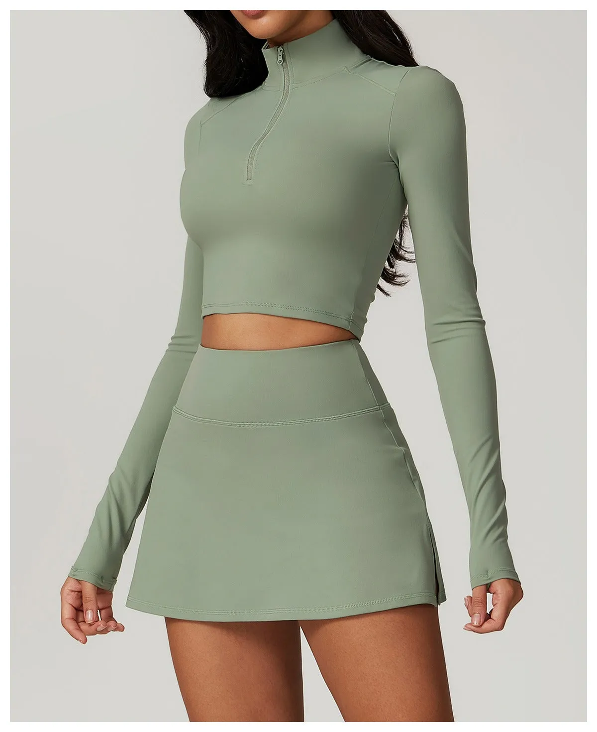 Mira Longsleeve Top & Skort Set