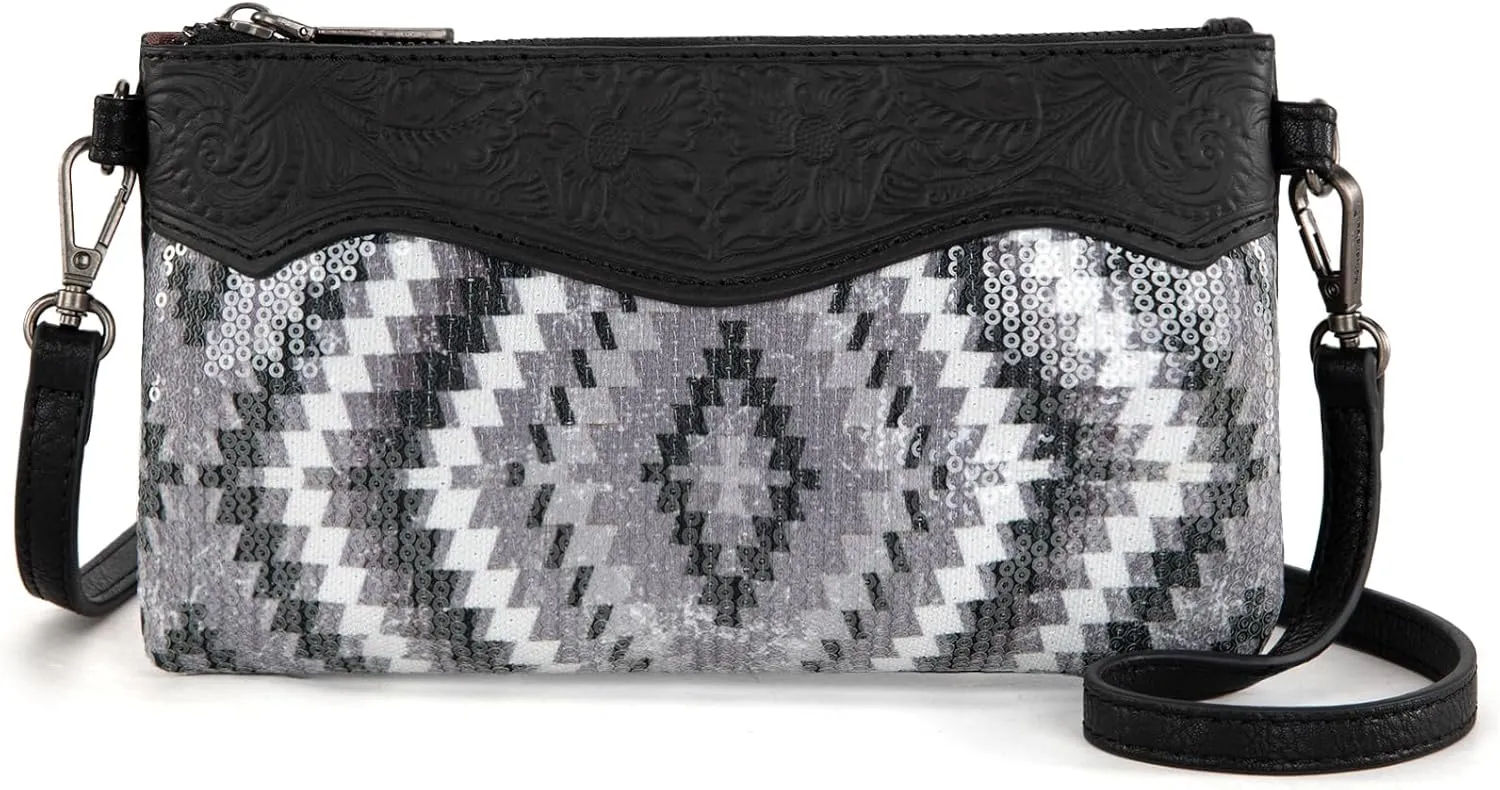 Montana West Crossbody Bags for Women Western Clutch Purses Cross Body Bag with Removable Strap