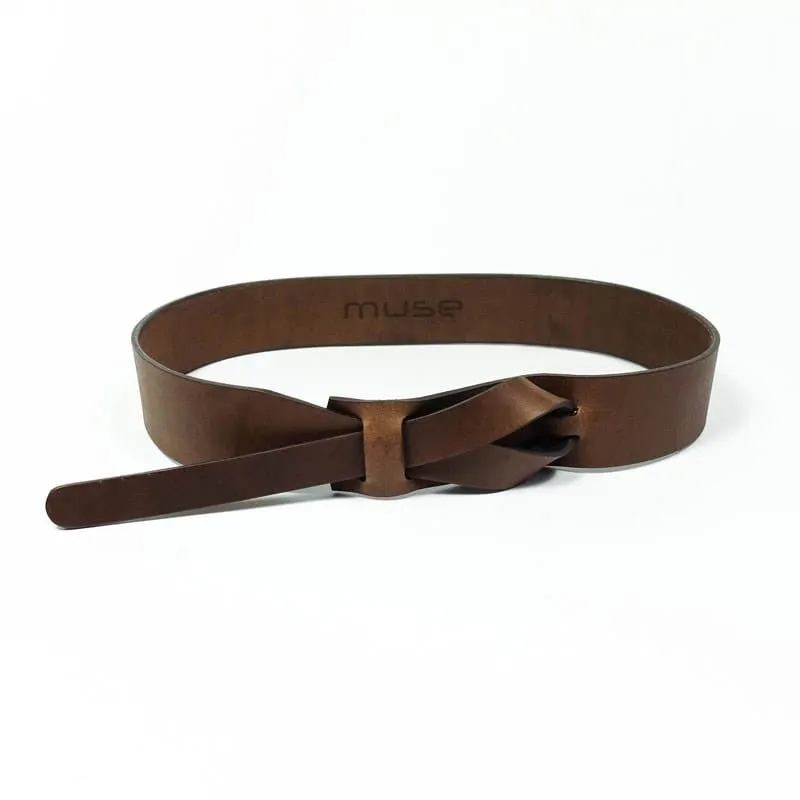 Muse 1.5 Inch Buckleless Leather Belt