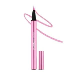 New Eye Sparkle Sketch Eyeliner, Glamour Pink, Waterproof Glitter, Smudge-Proof, Quick-Dry, 0.6G