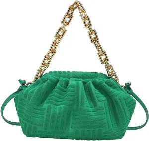 Onlymaker Women's Crossbody Handbag Cotton Hobo Handbag Party Chain Should Bag