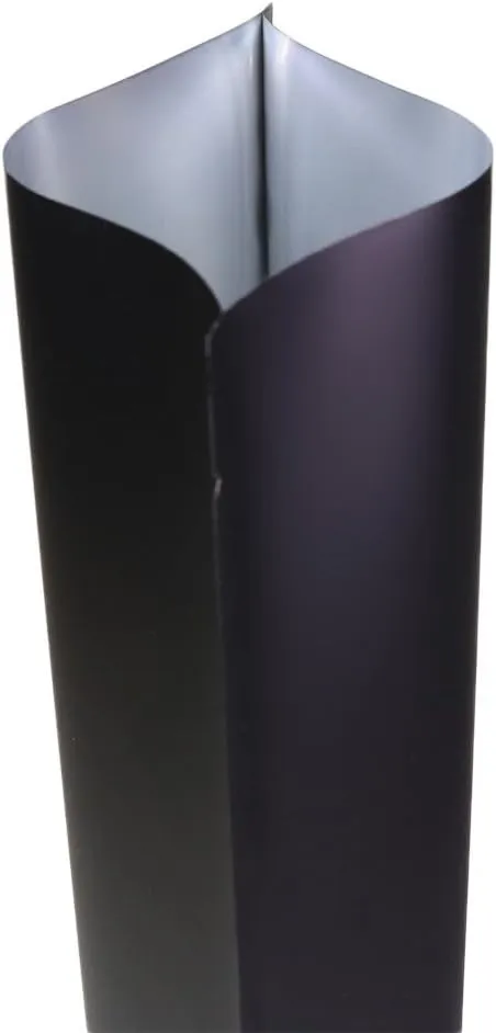 Pack of 100 Double-Sided Matte Black Open Top Non-Resealable Stand-Up Bags (5.1" x 7.5", Matte Black)