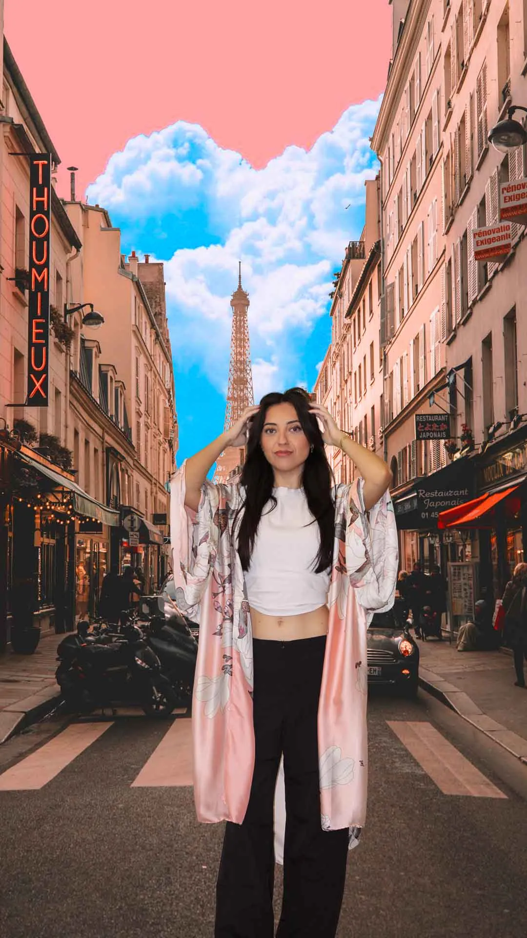 Paris - Silky Duster Kimono