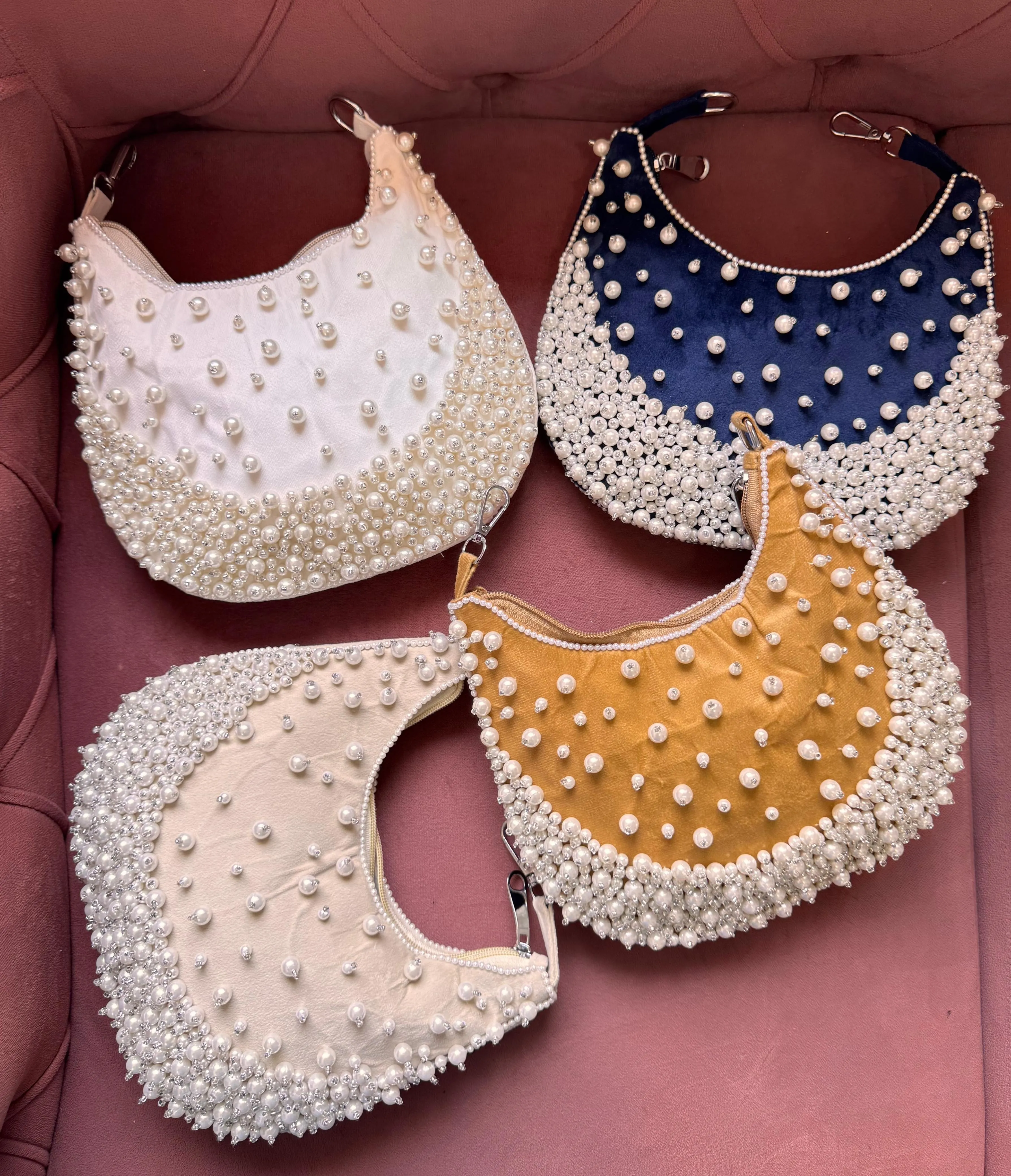 PEARL CRESCENT BAGS