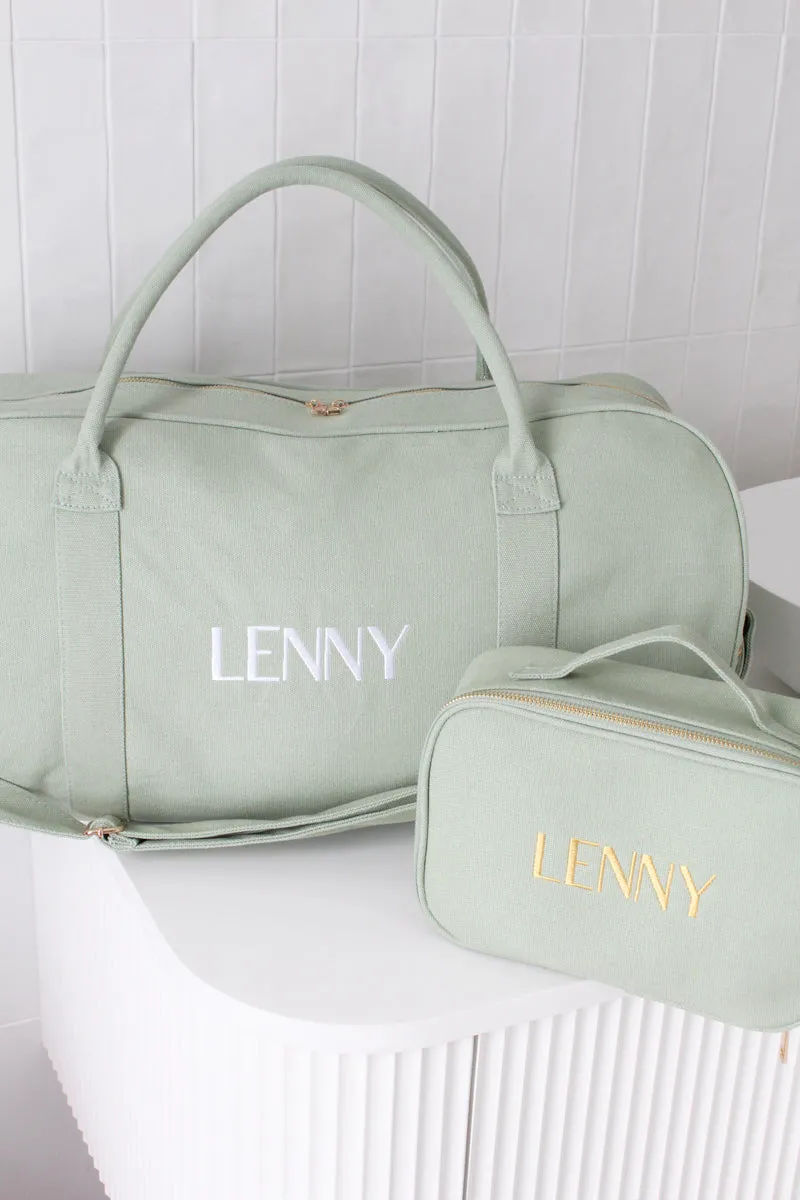 Personalised Duffle Bag - Sage