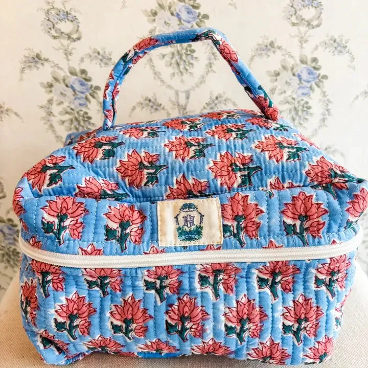 Pink Blossom Cosmetic Bag