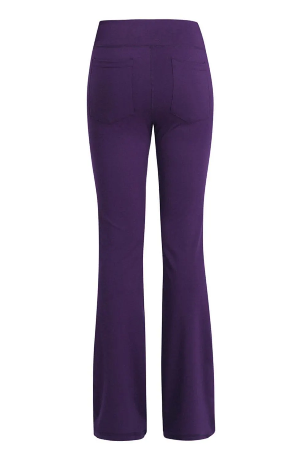 Pocketed High Waist Bootcut Yoga Pants
