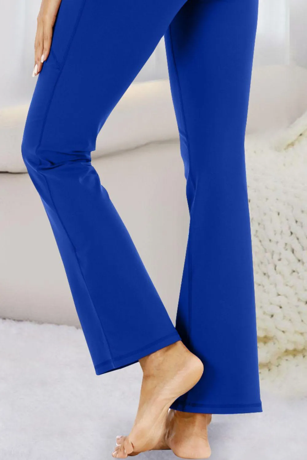 Pocketed High Waist Bootcut Yoga Pants