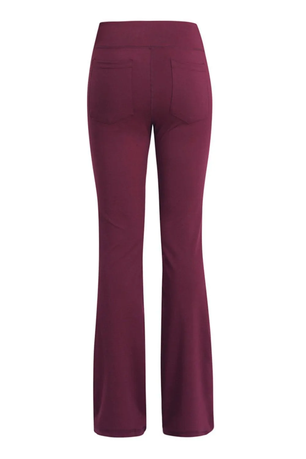 Pocketed High Waist Bootcut Yoga Pants