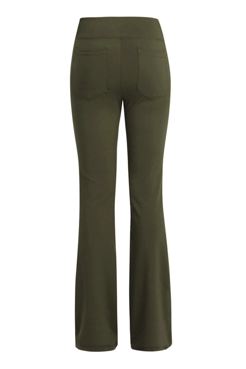 Pocketed High Waist Bootcut Yoga Pants