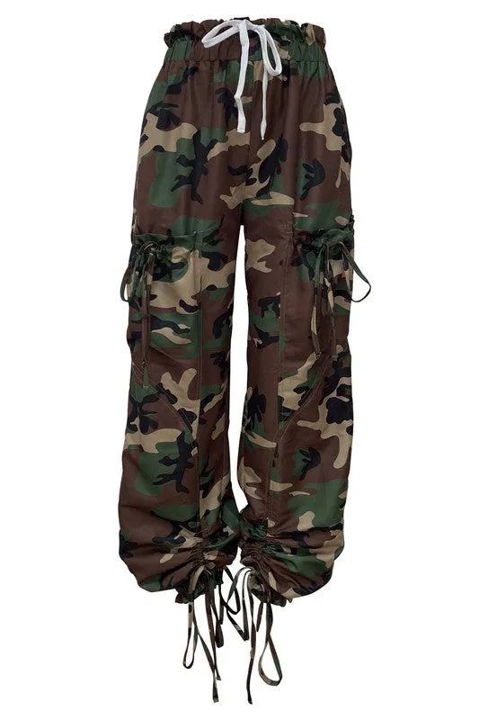 Pocketed Luxe Harem Denim Pants