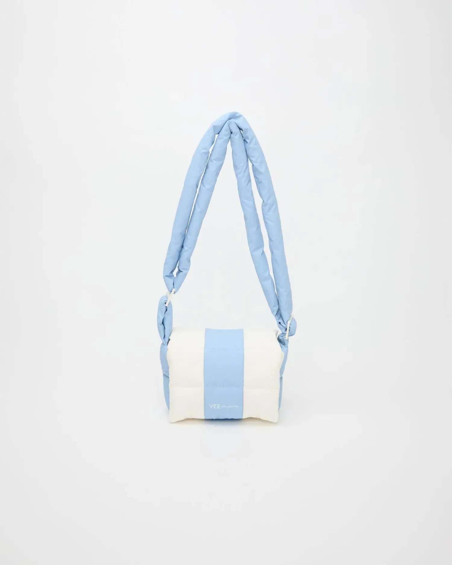 Porter Messenger Mini Cerulean - Marshmallow Stripes