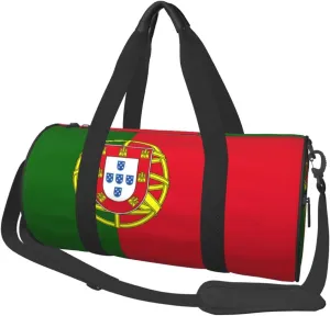 Portugal Flag Duffel Tote For Men And Women Backpacking Travel And Storage Shoulder Bag