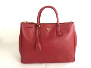 Prada Lux Double Zip Galleria Tote