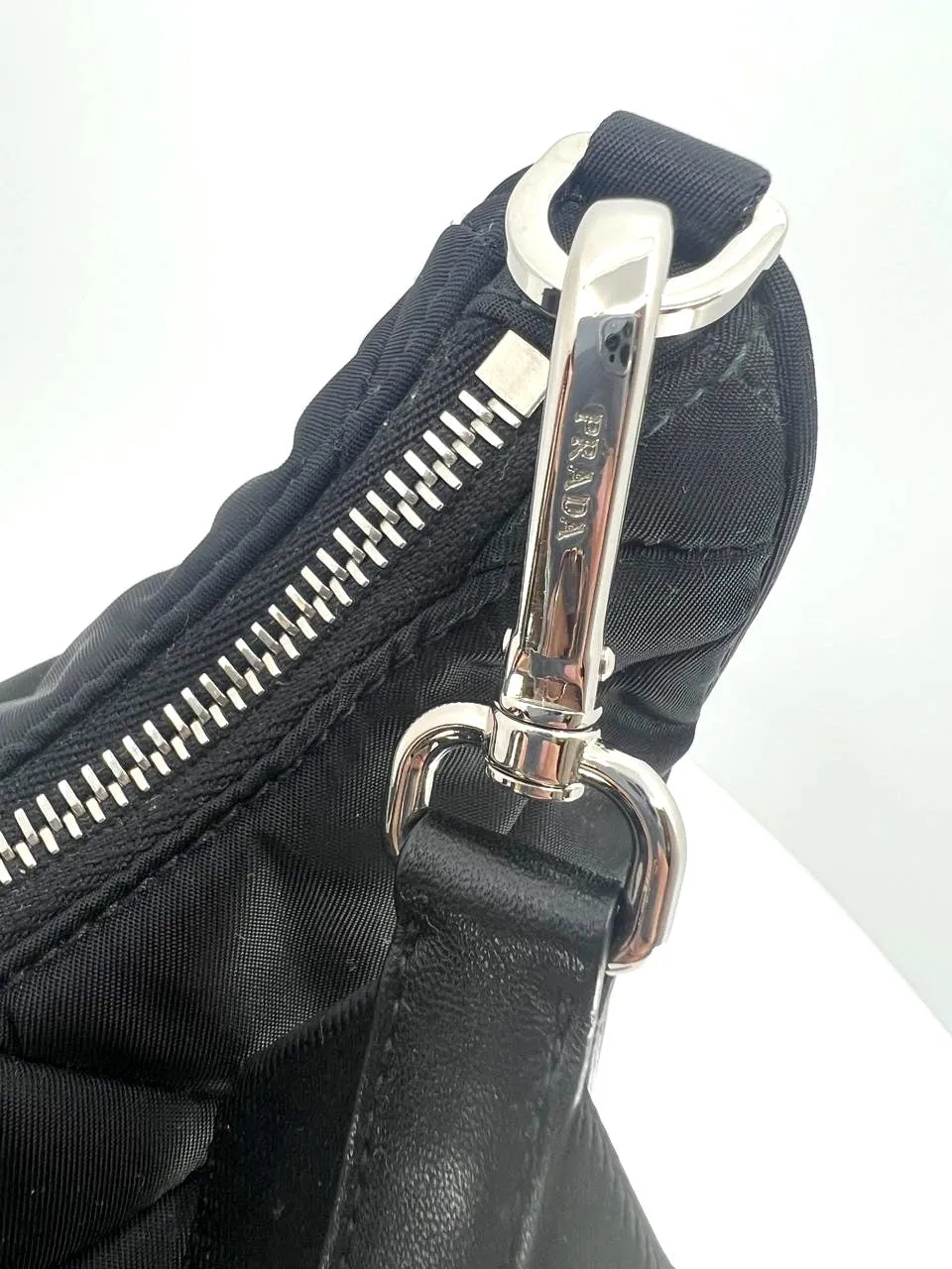 PRADA PADDED QUILTED RE-NYLON HOBO BAG