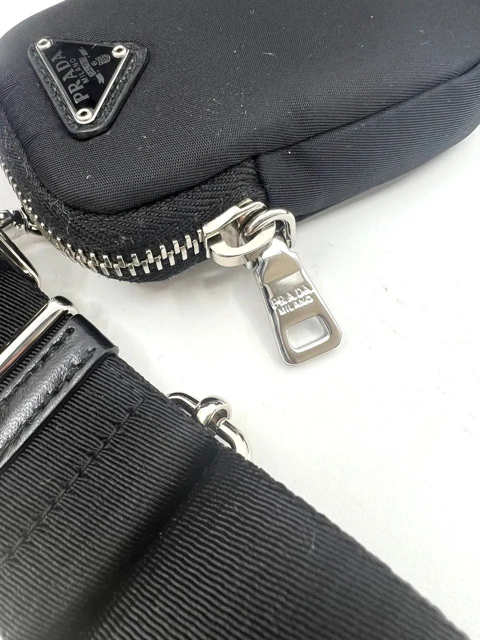 PRADA PADDED QUILTED RE-NYLON HOBO BAG
