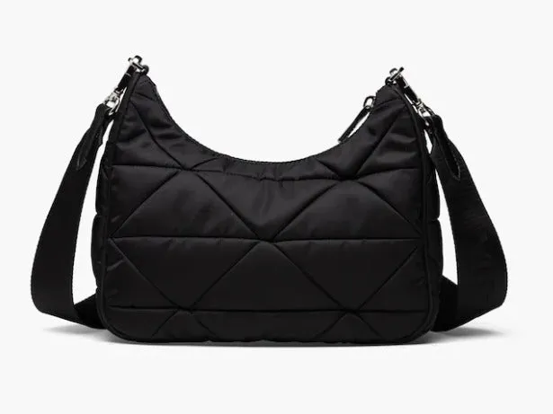 PRADA PADDED QUILTED RE-NYLON HOBO BAG