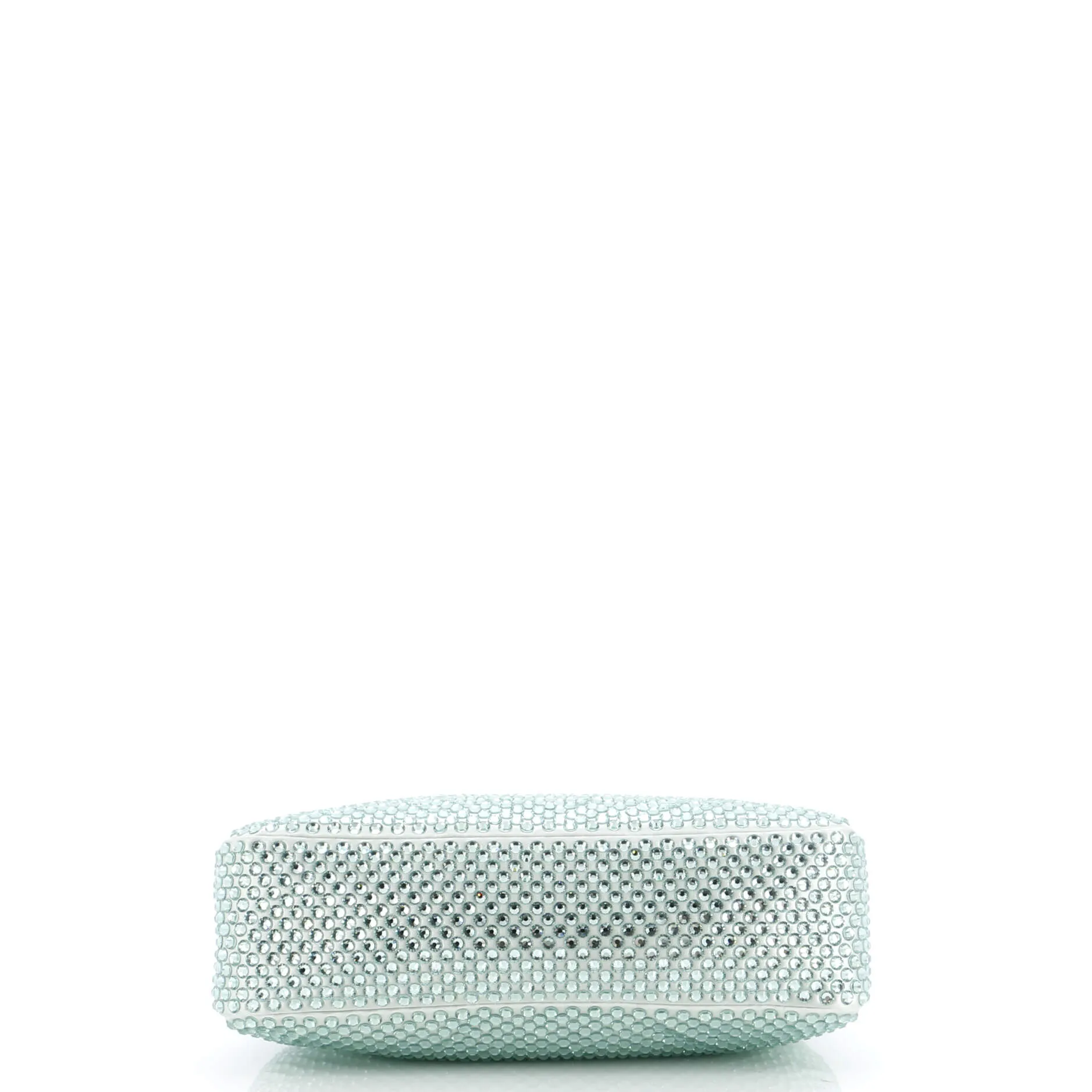 Prada Re-Edition 2000 Hobo Crystal Embellished Satin Mini