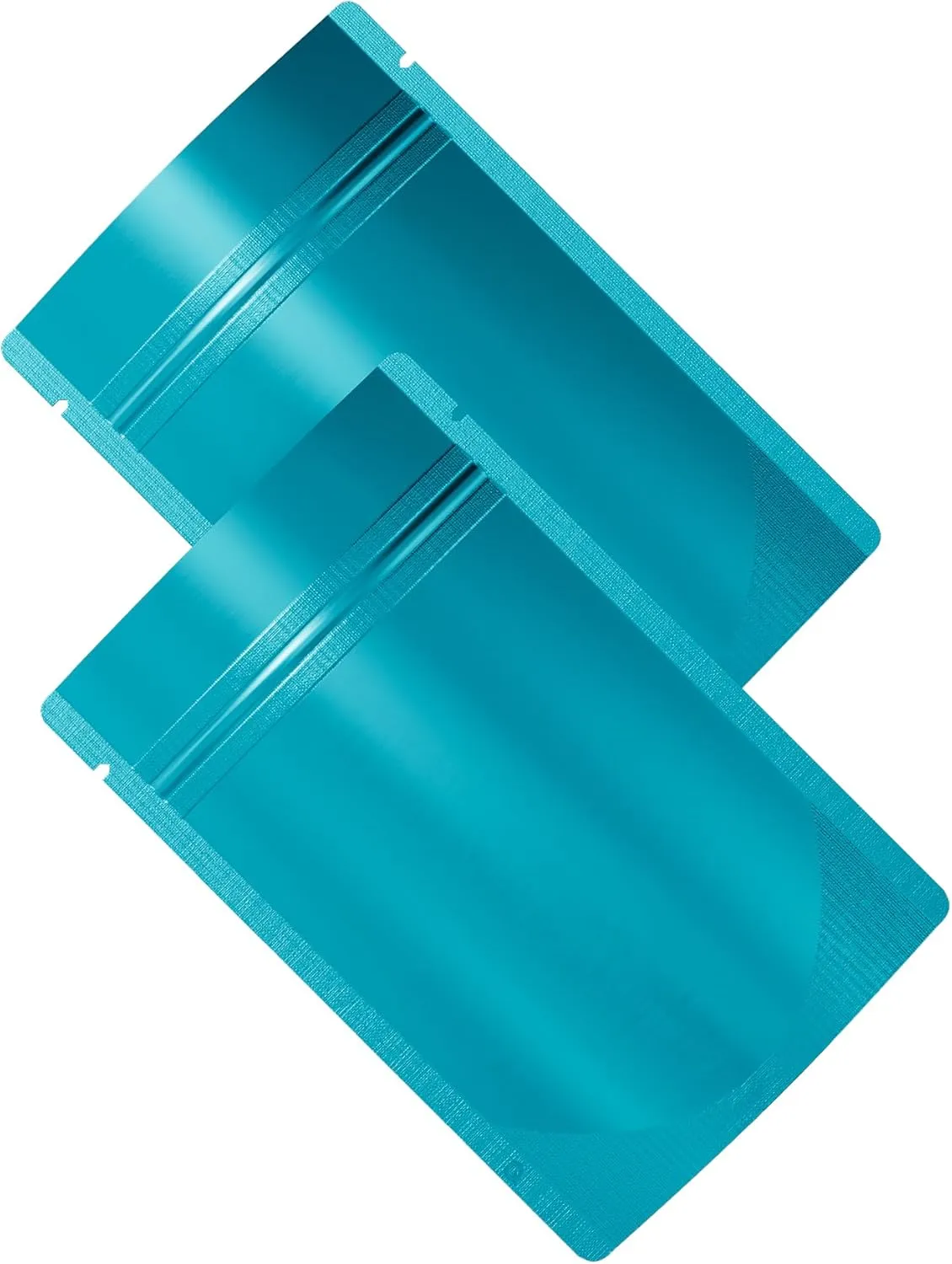 QQ Studio 100PCS Matte Double-Sided Colored Stand-Up Resealable QuickQlick Bags (10x15cm (4x6"), Blue)
