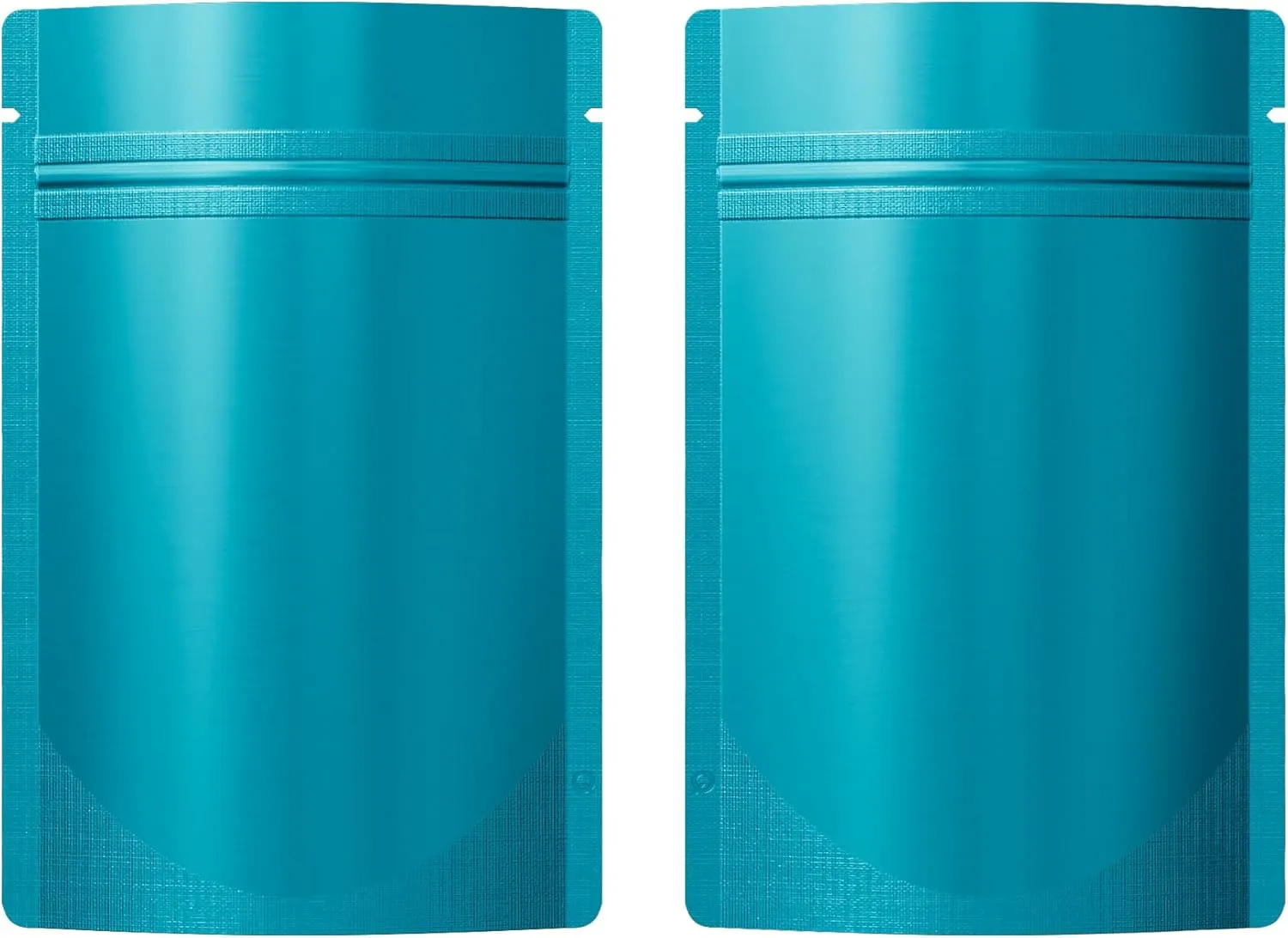 QQ Studio 100PCS Matte Double-Sided Colored Stand-Up Resealable QuickQlick Bags (10x15cm (4x6"), Blue)
