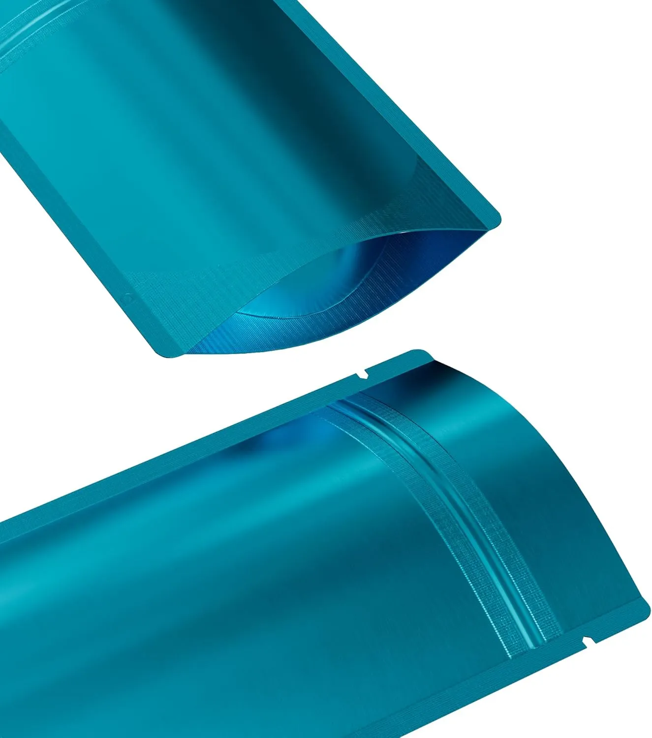 QQ Studio 100PCS Matte Double-Sided Colored Stand-Up Resealable QuickQlick Bags (10x15cm (4x6"), Blue)