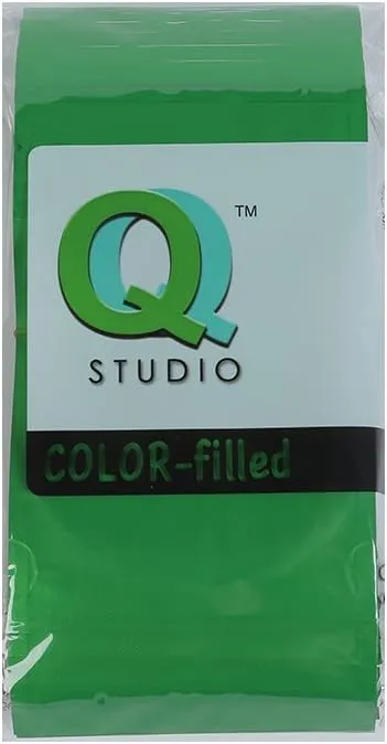 QQ Studio 100PCS Matte Double-Sided Colored Stand-Up Resealable QuickQlick™ Bags (12x18cm (4.7x7.1"), Green)