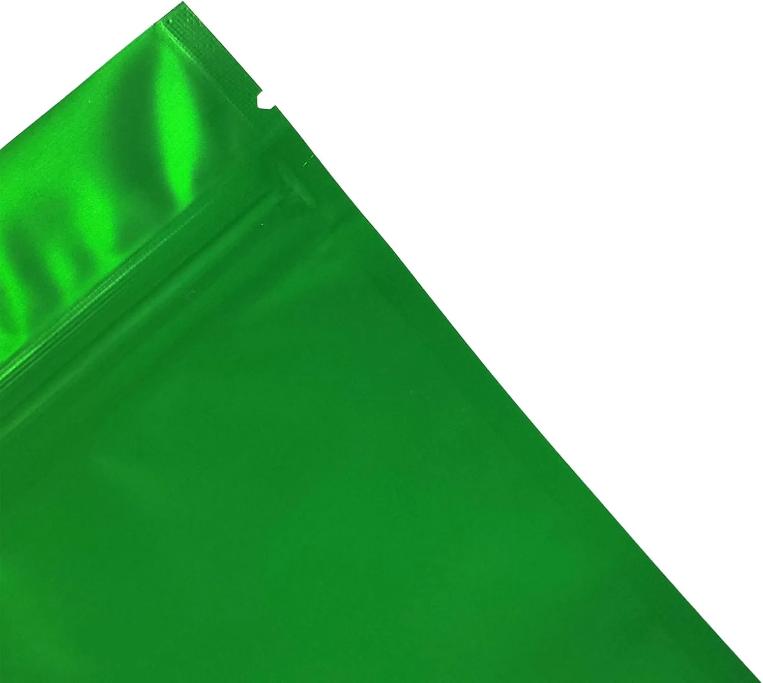 QQ Studio 100PCS Matte Double-Sided Colored Stand-Up Resealable QuickQlick™ Bags (12x18cm (4.7x7.1"), Green)